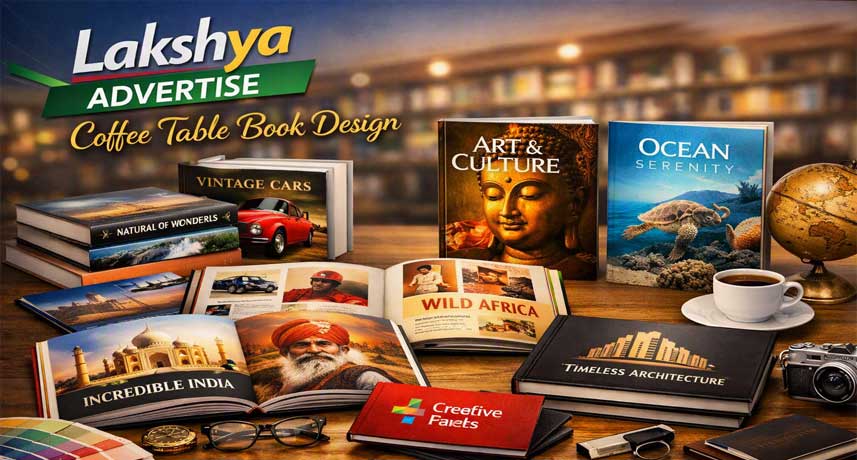 Coffee Table Book Design Print in Okhla Delhi NCR