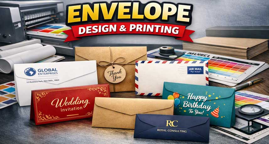 Envelope Design Print in Okhla Delhi